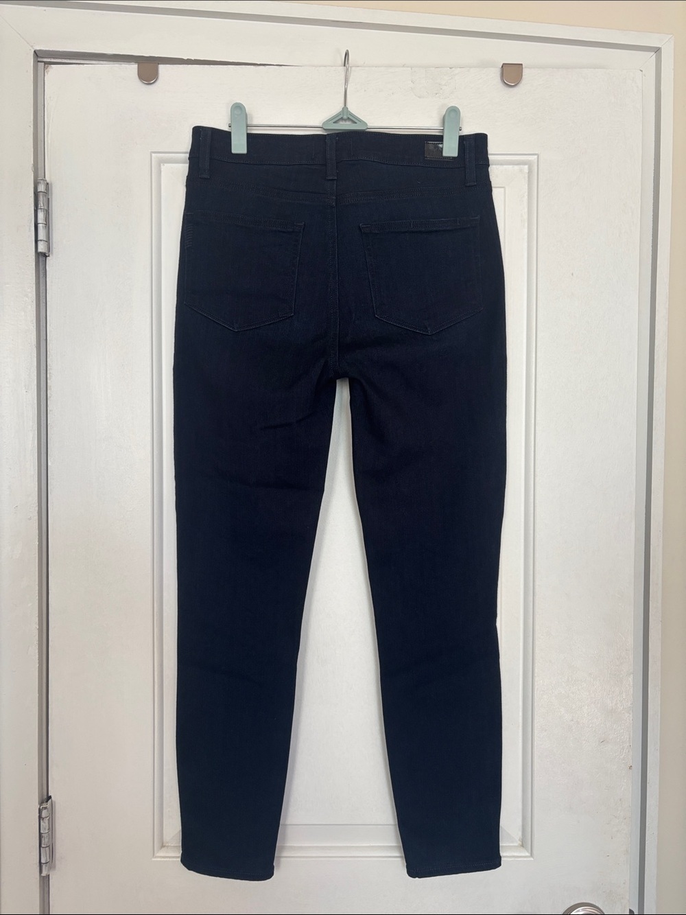 Paige Denim Hoxton Crop Skinny Jeans in Dark Navy Wash, 29 - Picture 3 of 8